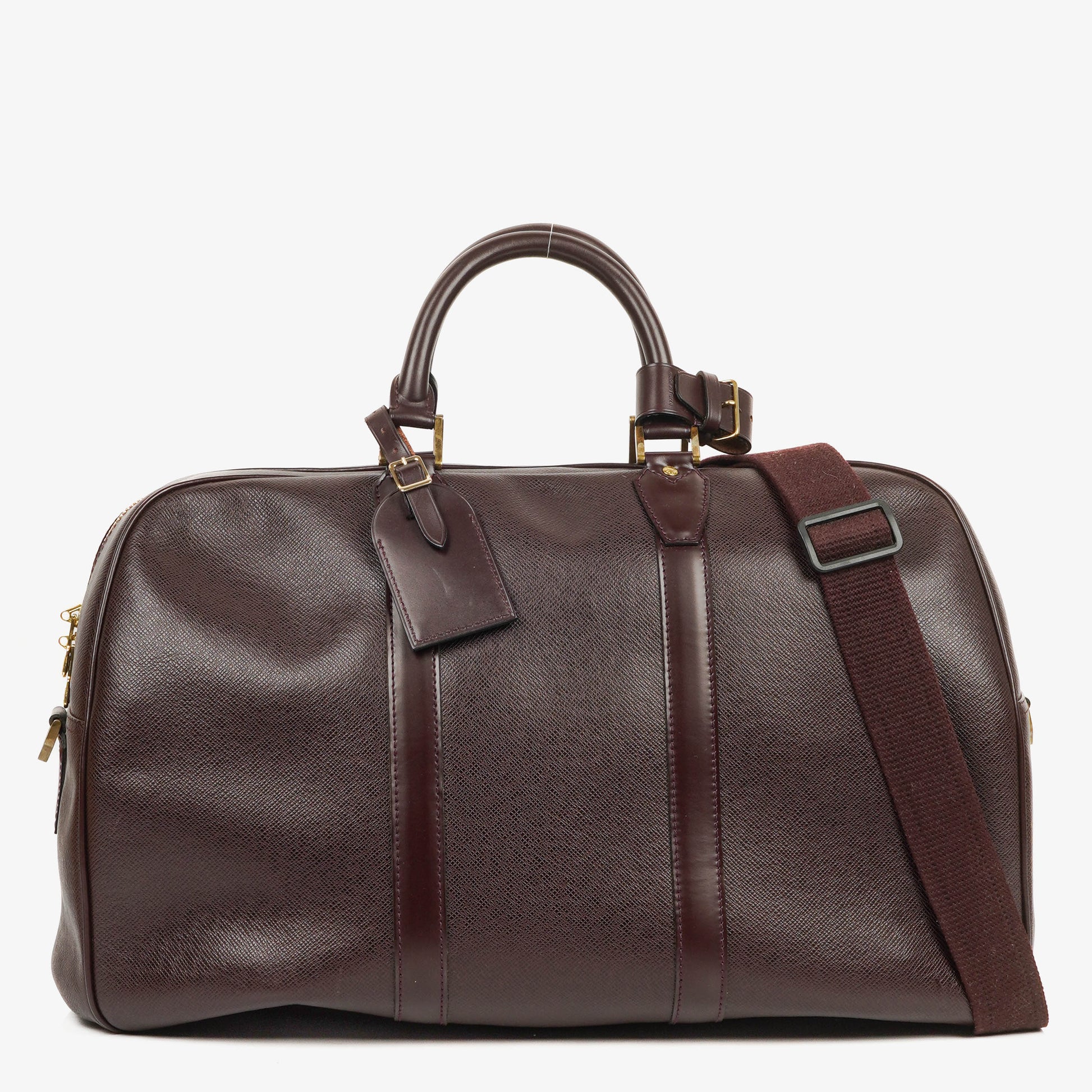 Louis Vuitton Kendall Tasche aus burgunderrotem Taiga Leder