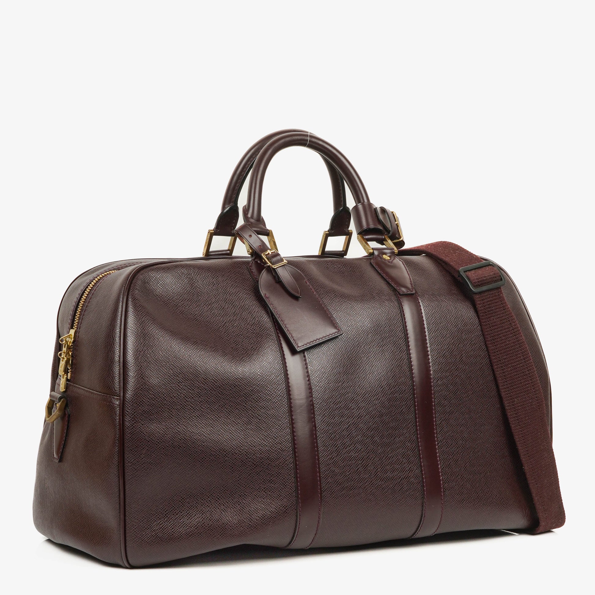 Louis Vuitton Kendall Tasche aus burgunderrotem Taiga Leder