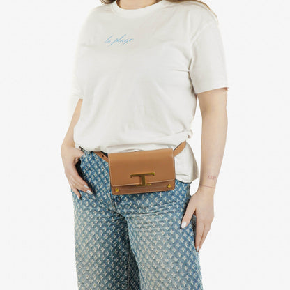 Tod's Bauchtasche aus Leder mit Überschlag