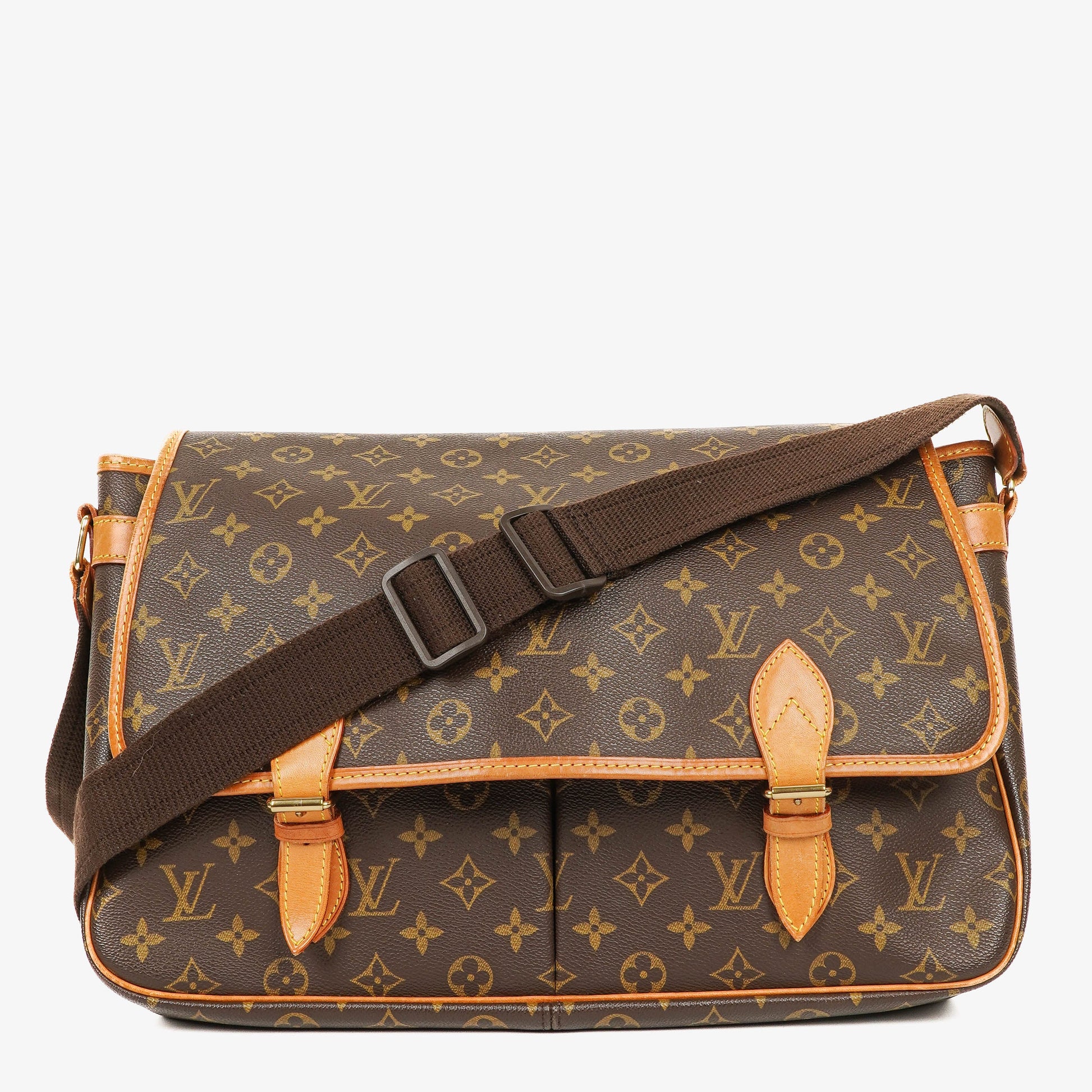 Louis Vuitton Sac Gibeciere GM Schultertasche aus Monogram Canvas
