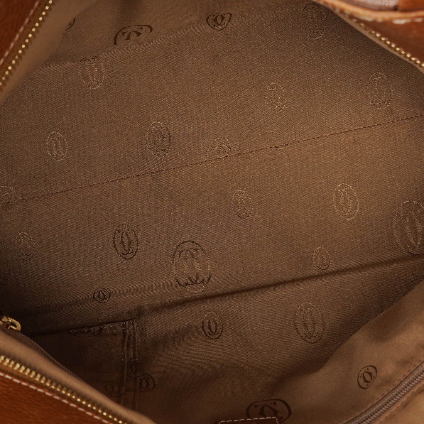 Cartier Marcello de Cartier Handle Bag aus genarbtem Leder
