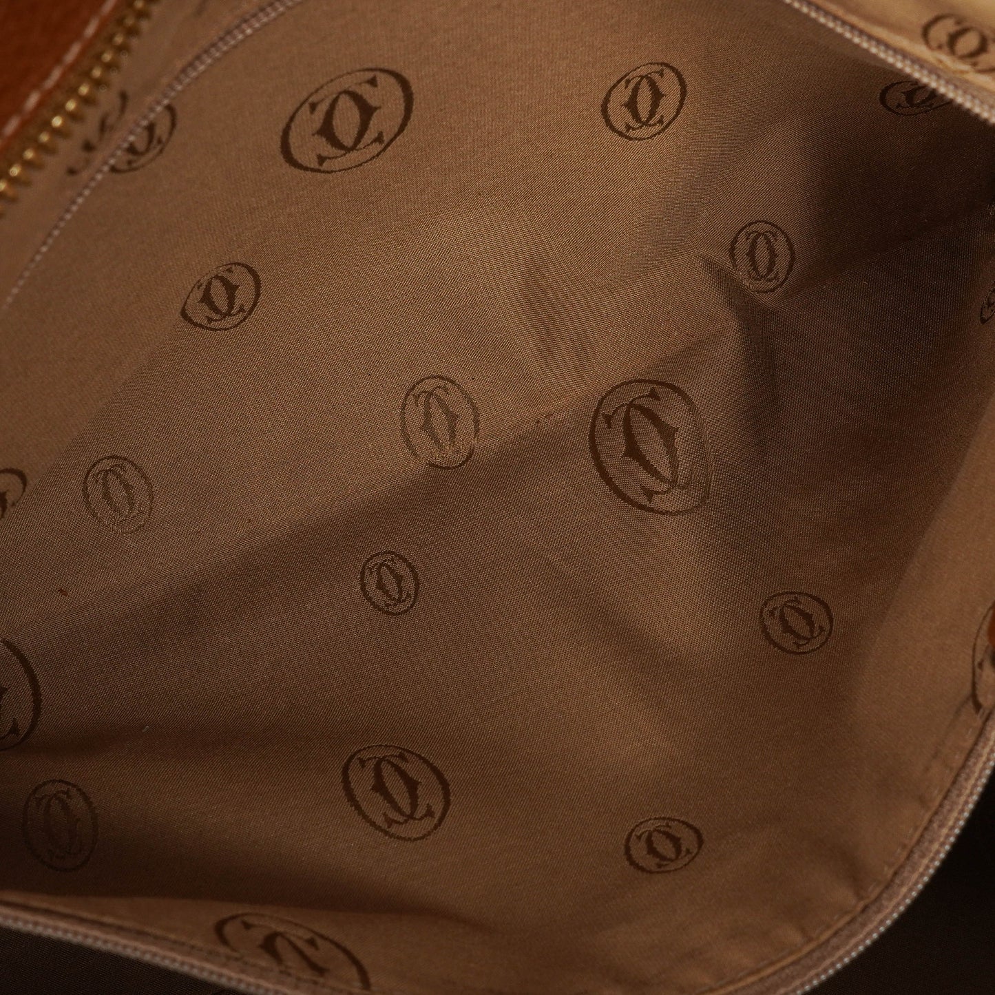 Cartier Marcello de Cartier Handle Bag aus genarbtem Leder