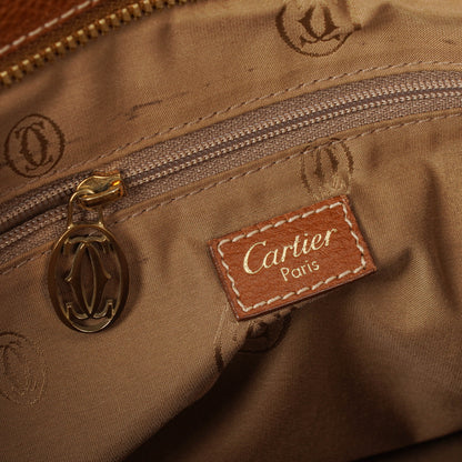 Cartier Marcello de Cartier Handle Bag aus genarbtem Leder