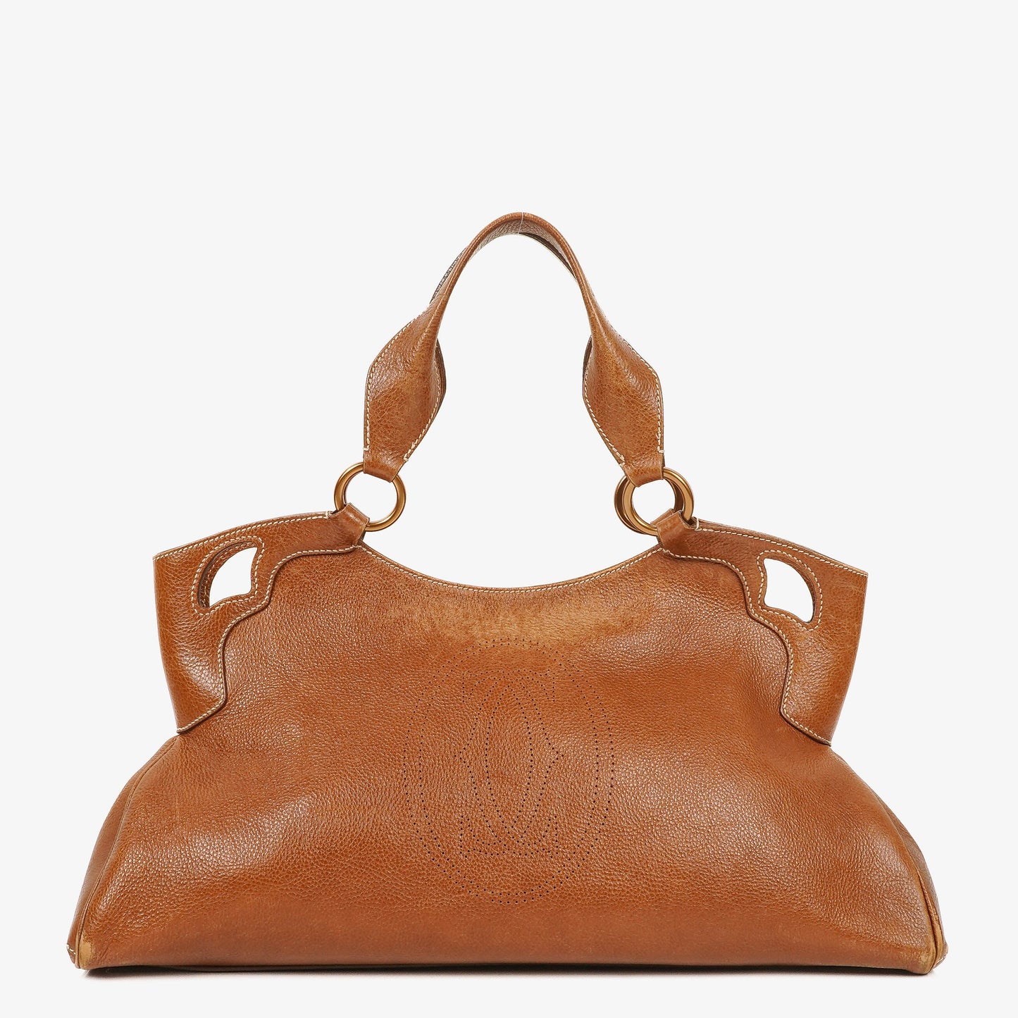 Cartier Marcello de Cartier Handle Bag aus genarbtem Leder