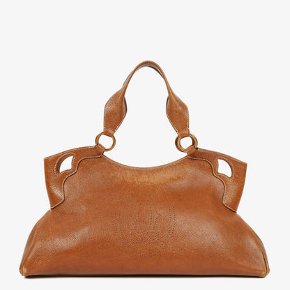Cartier Marcello de Cartier Handle Bag aus genarbtem Leder