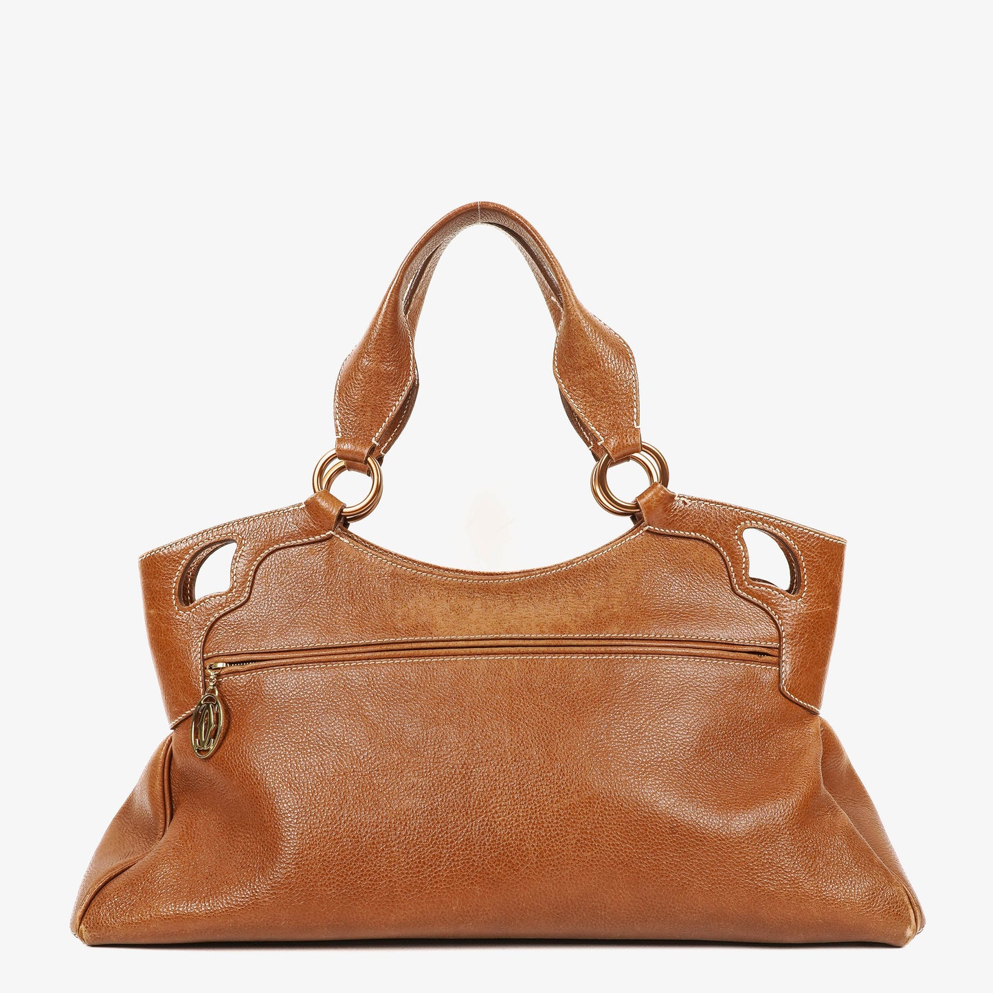 Cartier Marcello de Cartier Handle Bag aus genarbtem Leder