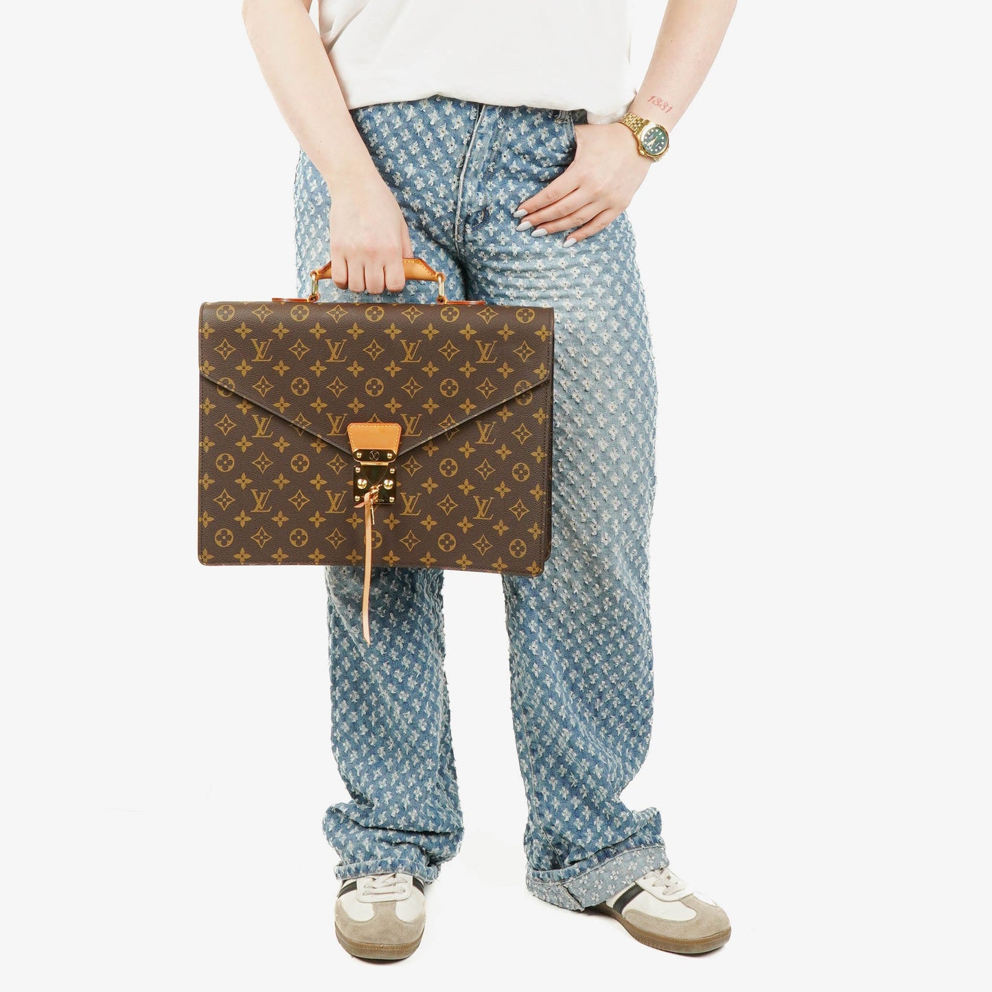 Louis Vuitton Serviette Canseiller Aktentasche aus Monogramm-Canvas