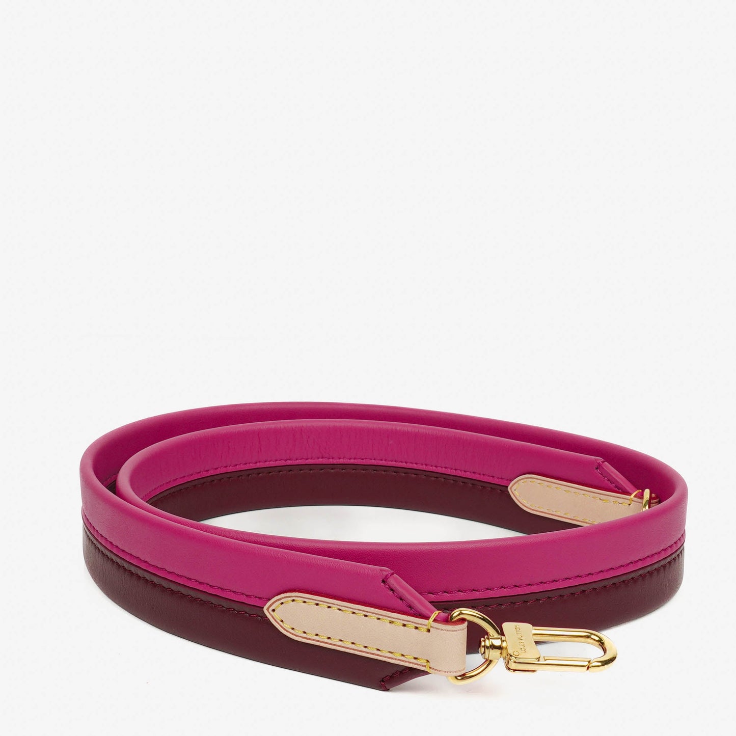 Louis Vuitton Cluny BB Schulterriemen aus bordeaux-fuchsia Kalbsleder