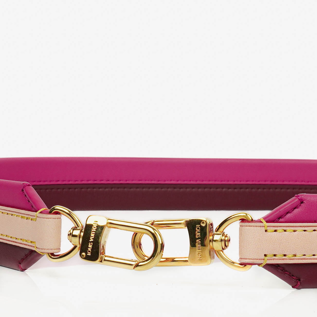 Louis Vuitton Cluny BB Schulterriemen aus bordeaux-fuchsia Kalbsleder