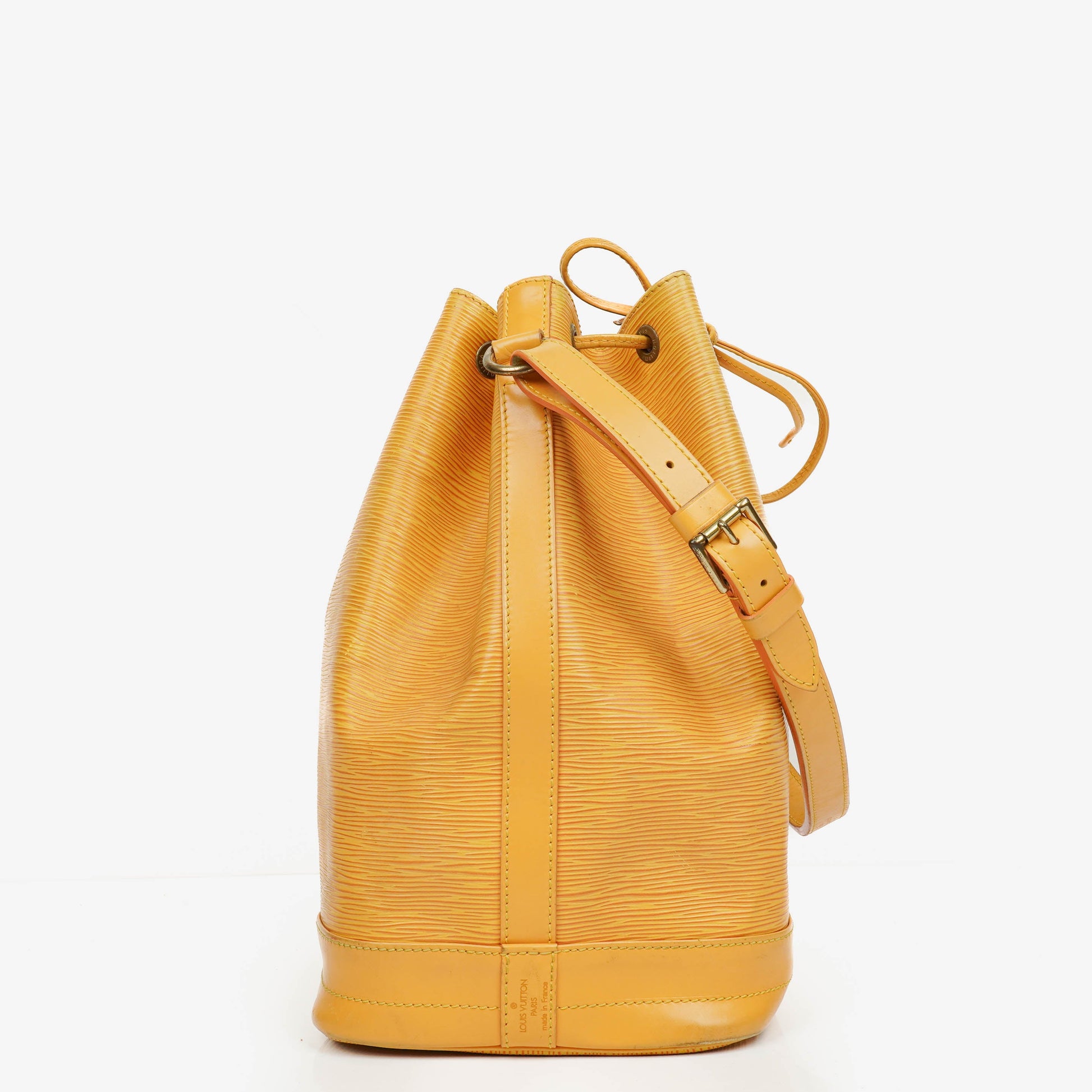 Louis Vuitton Noé Grande GM Schultertasche aus gelbem Epi-Leder