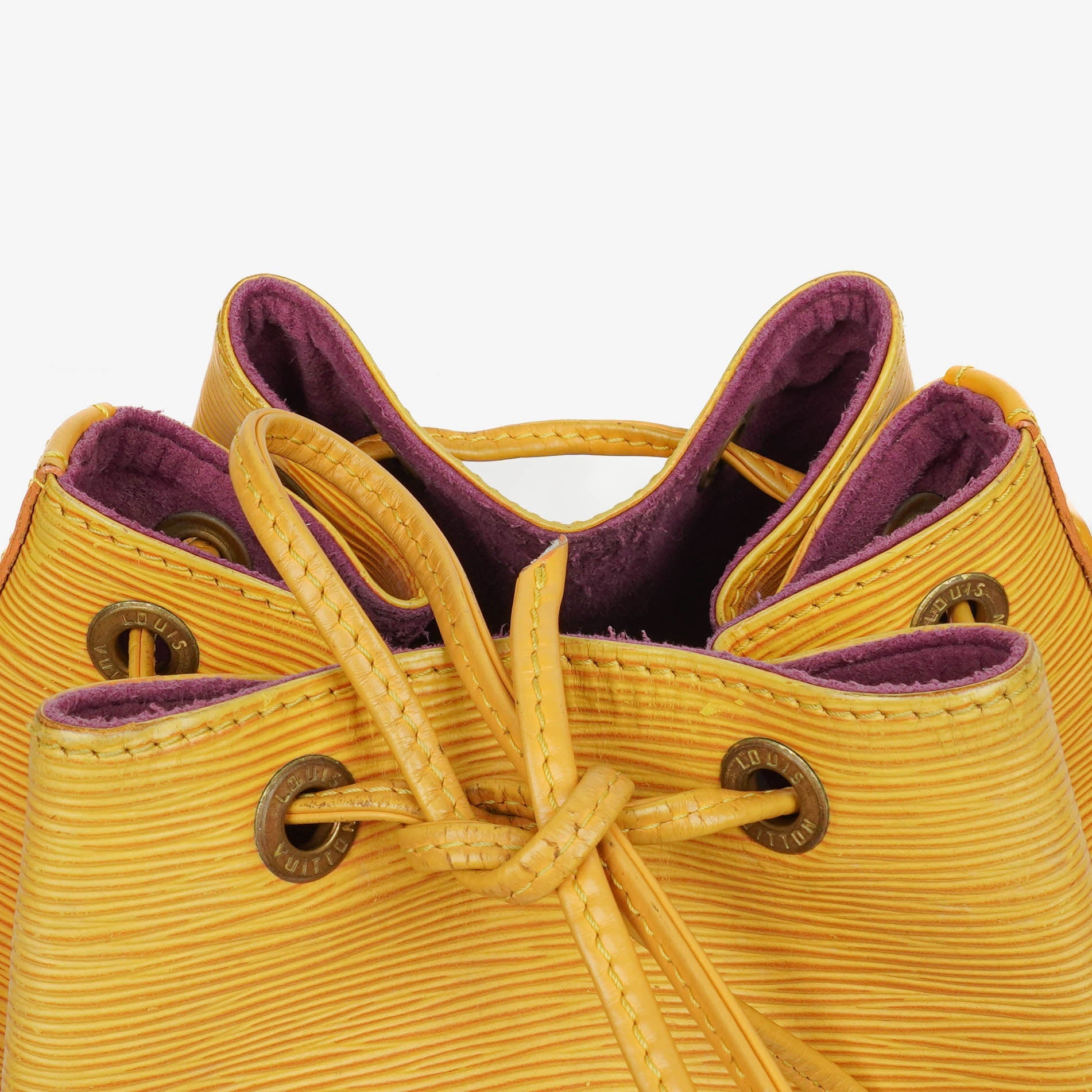 Louis Vuitton Noé Grande GM Schultertasche aus gelbem Epi-Leder