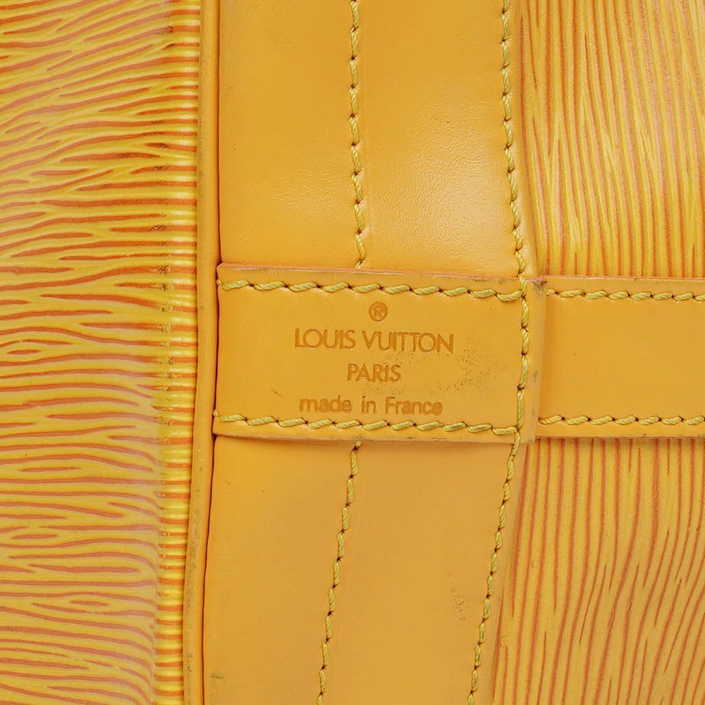 Louis Vuitton Noé Grande GM Schultertasche aus gelbem Epi-Leder