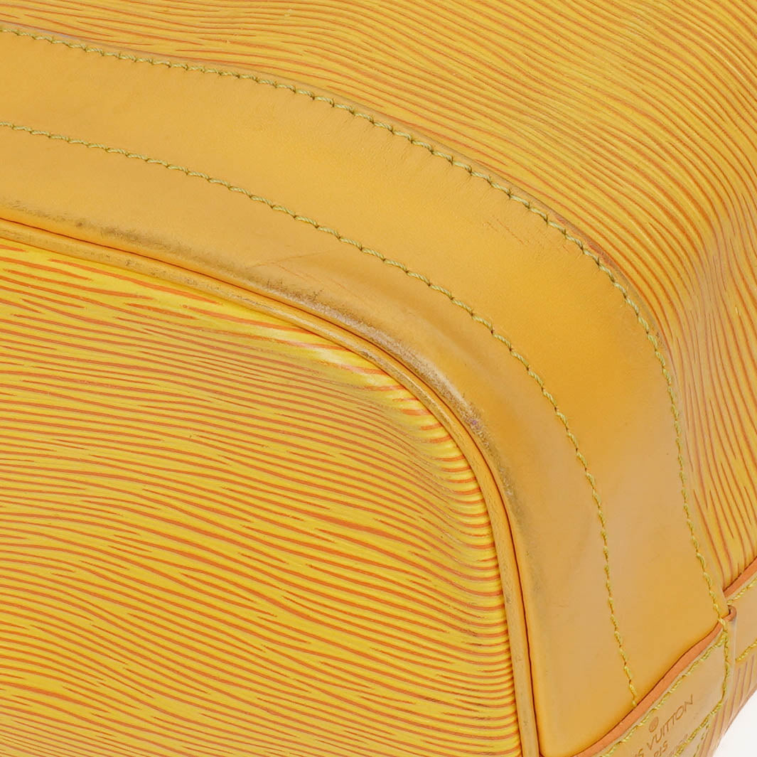 Louis Vuitton Noé Grande GM Schultertasche aus gelbem Epi-Leder