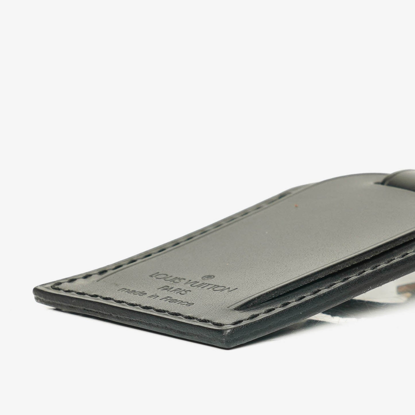 Louis Vuitton Adressanhänger und Griffhalter aus schwarzem Epi-Leder