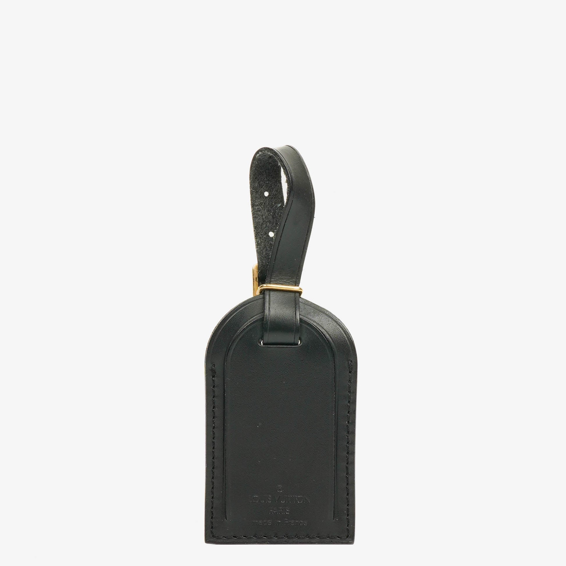 Louis Vuitton Adressanhänger und Griffhalter aus schwarzem Epi-Leder