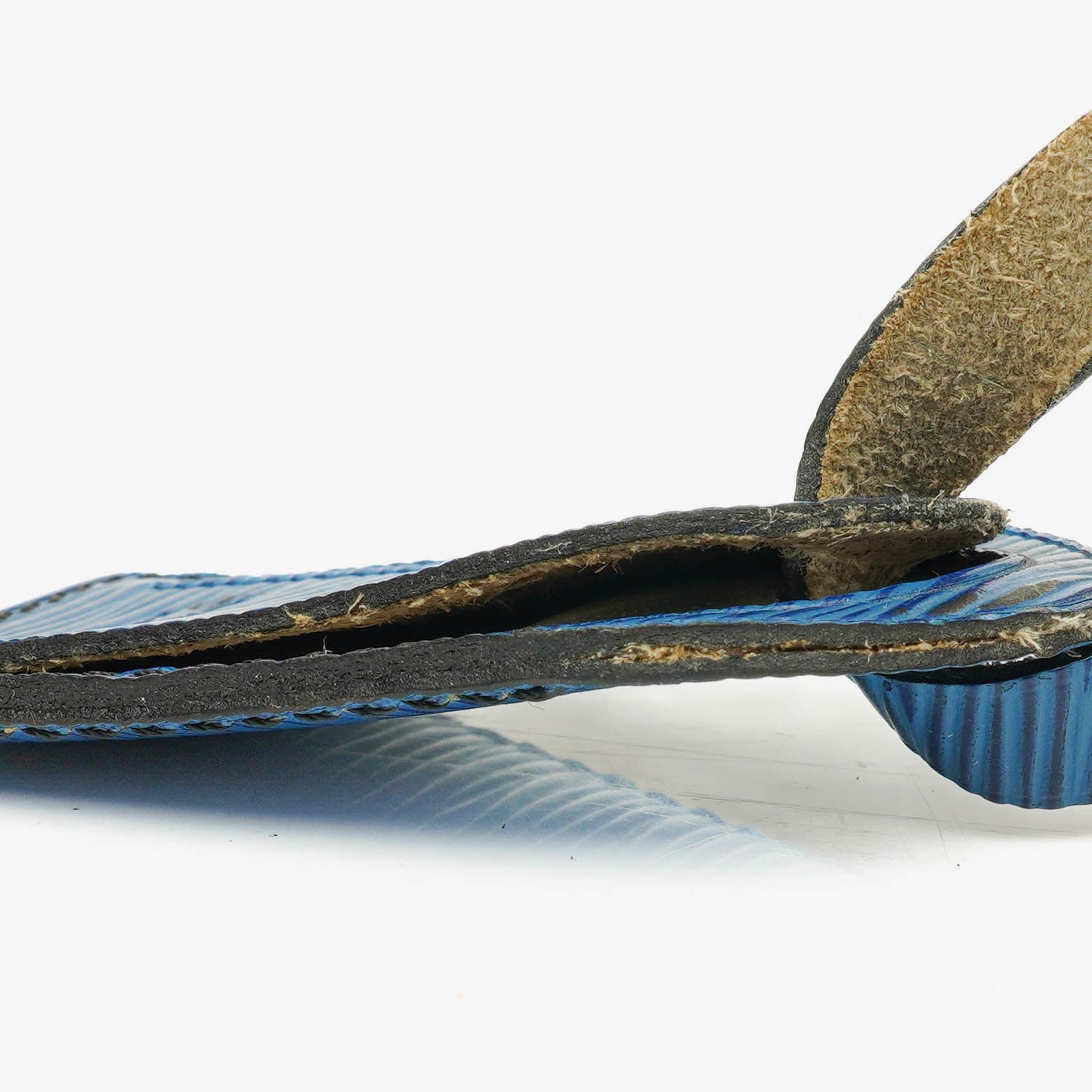 Louis Vuitton Adressanhänger und Griffhalter aus blauem Epi-Leder