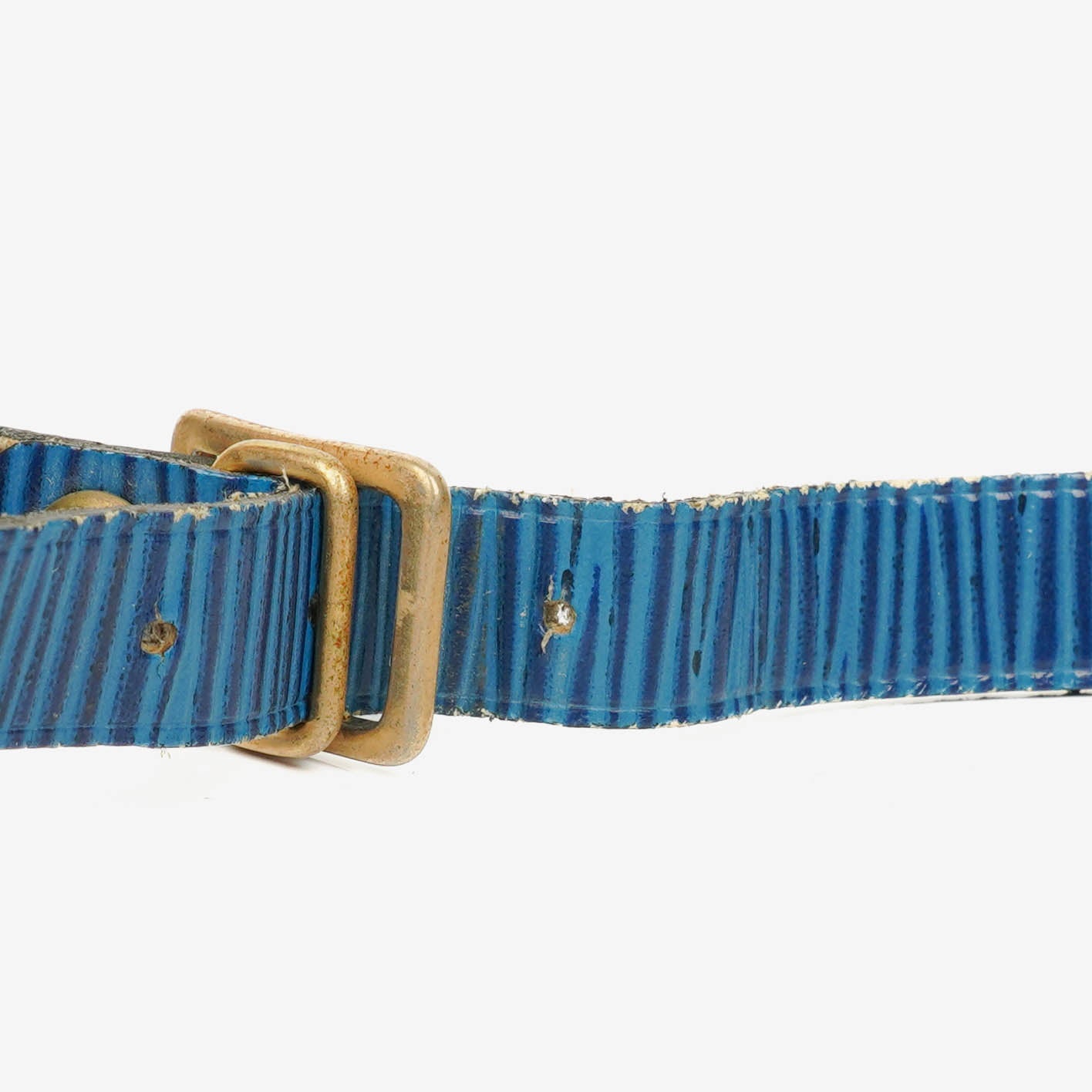 Louis Vuitton Adressanhänger und Griffhalter aus blauem Epi-Leder