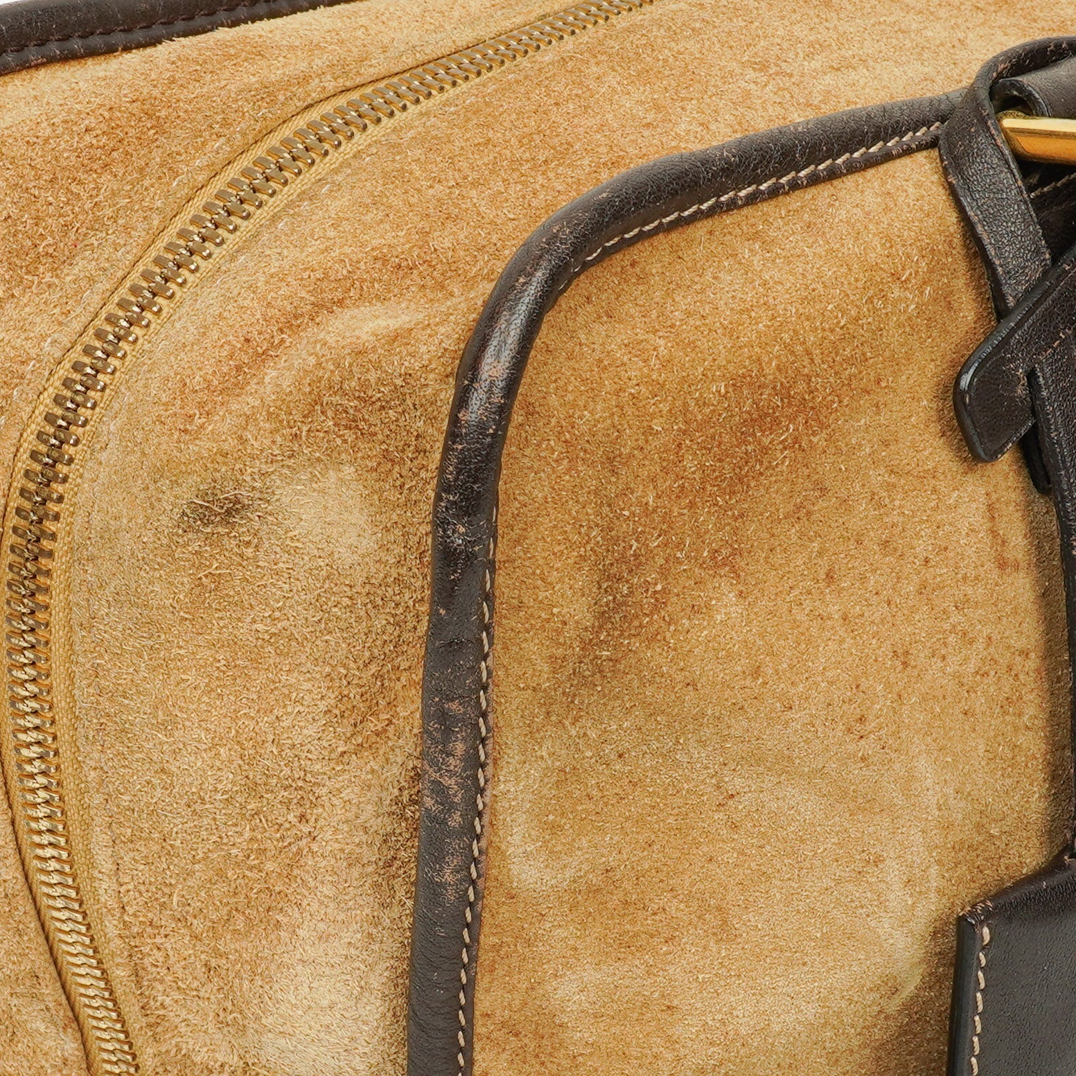 Loewe Amazona Henkeltasche aus Wildleder und Kalbsleder