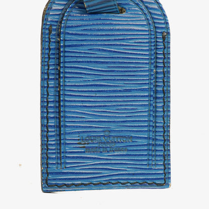 Louis Vuitton Adressanhänger und Griffhalter aus blauem Epi-Leder