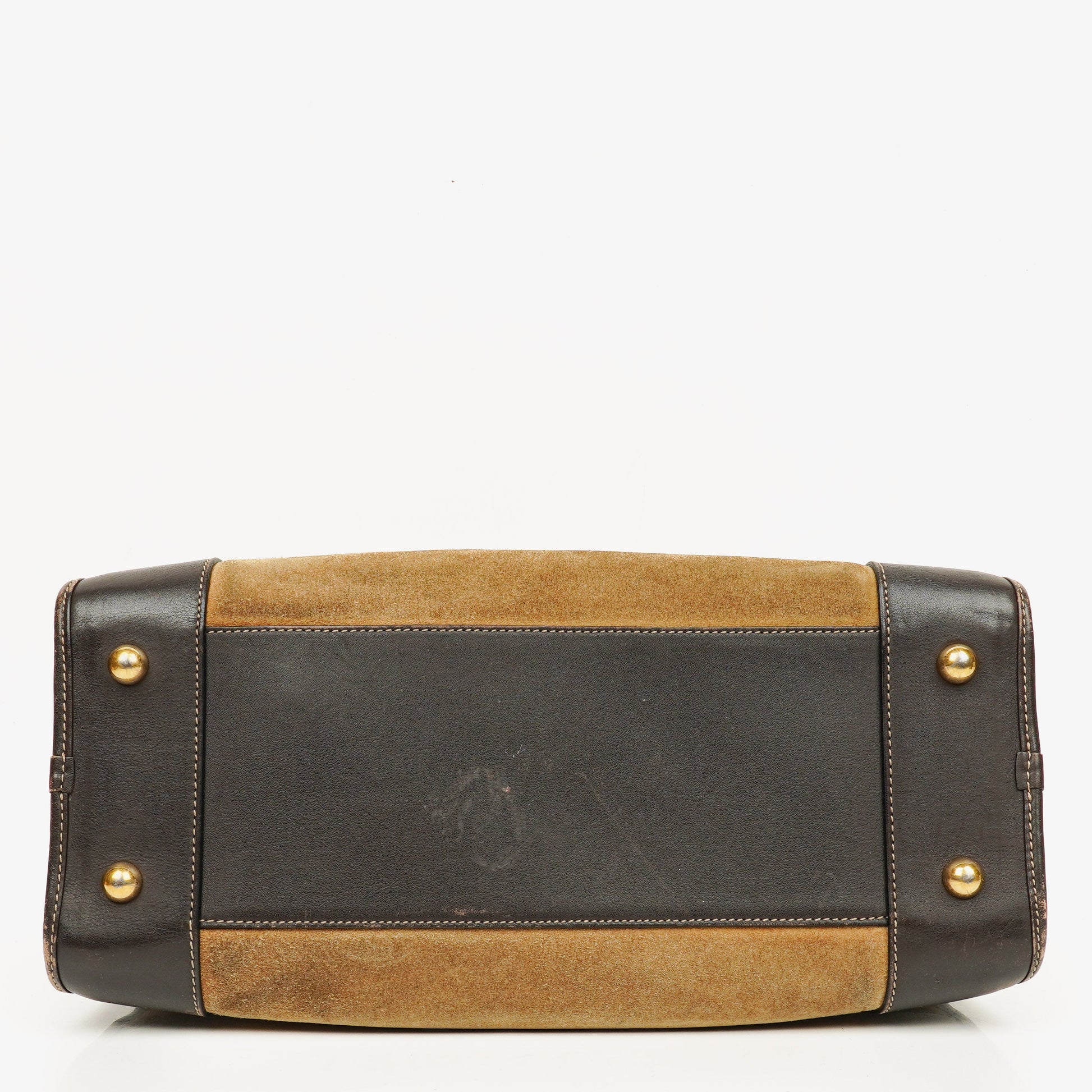 Loewe Amazona Henkeltasche aus Wildleder und Kalbsleder