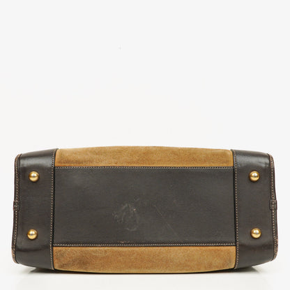 Loewe Amazona Henkeltasche aus Wildleder und Kalbsleder