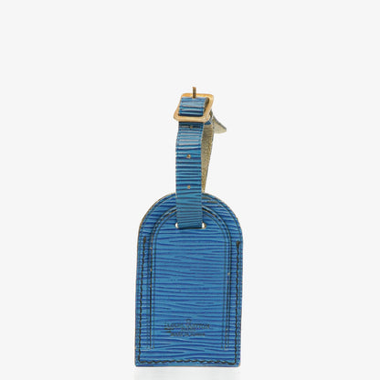 Louis Vuitton Adressanhänger und Griffhalter aus blauem Epi-Leder