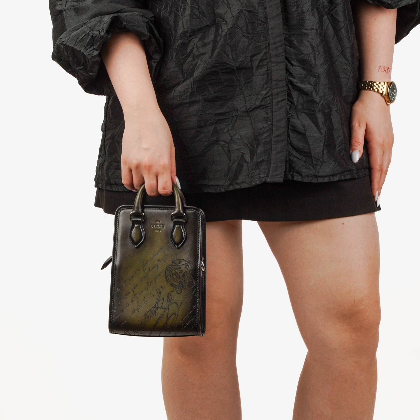 Berluti Premier Jour Gulliver Messenger Bag aus Venezia Kalbsleder