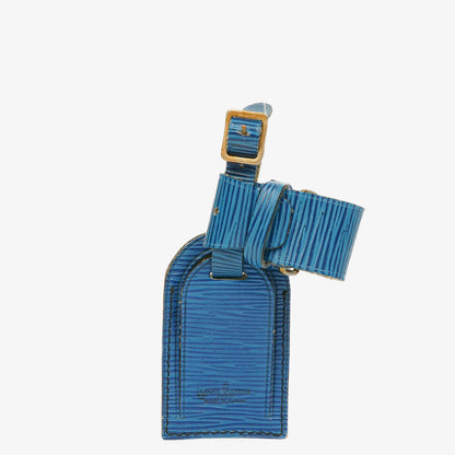 Louis Vuitton Adressanhänger und Griffhalter aus blauem Epi-Leder