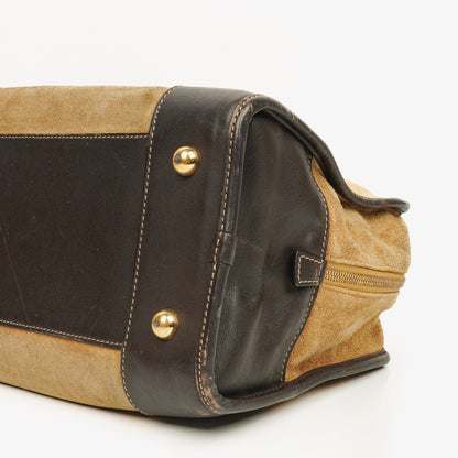 Loewe Amazona Henkeltasche aus Wildleder und Kalbsleder