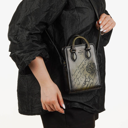 Berluti Premier Jour Gulliver Messenger Bag aus Venezia Kalbsleder