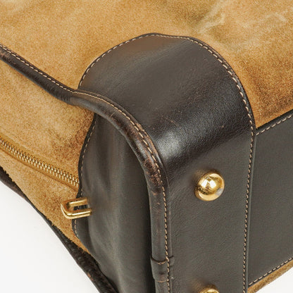 Loewe Amazona Henkeltasche aus Wildleder und Kalbsleder