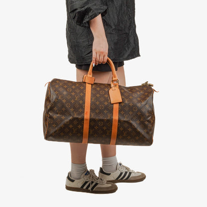 Louis Vuitton Keepall 50 Reisetasche aus Monogram Canvas