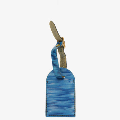 Louis Vuitton Adressanhänger und Griffhalter aus blauem Epi-Leder