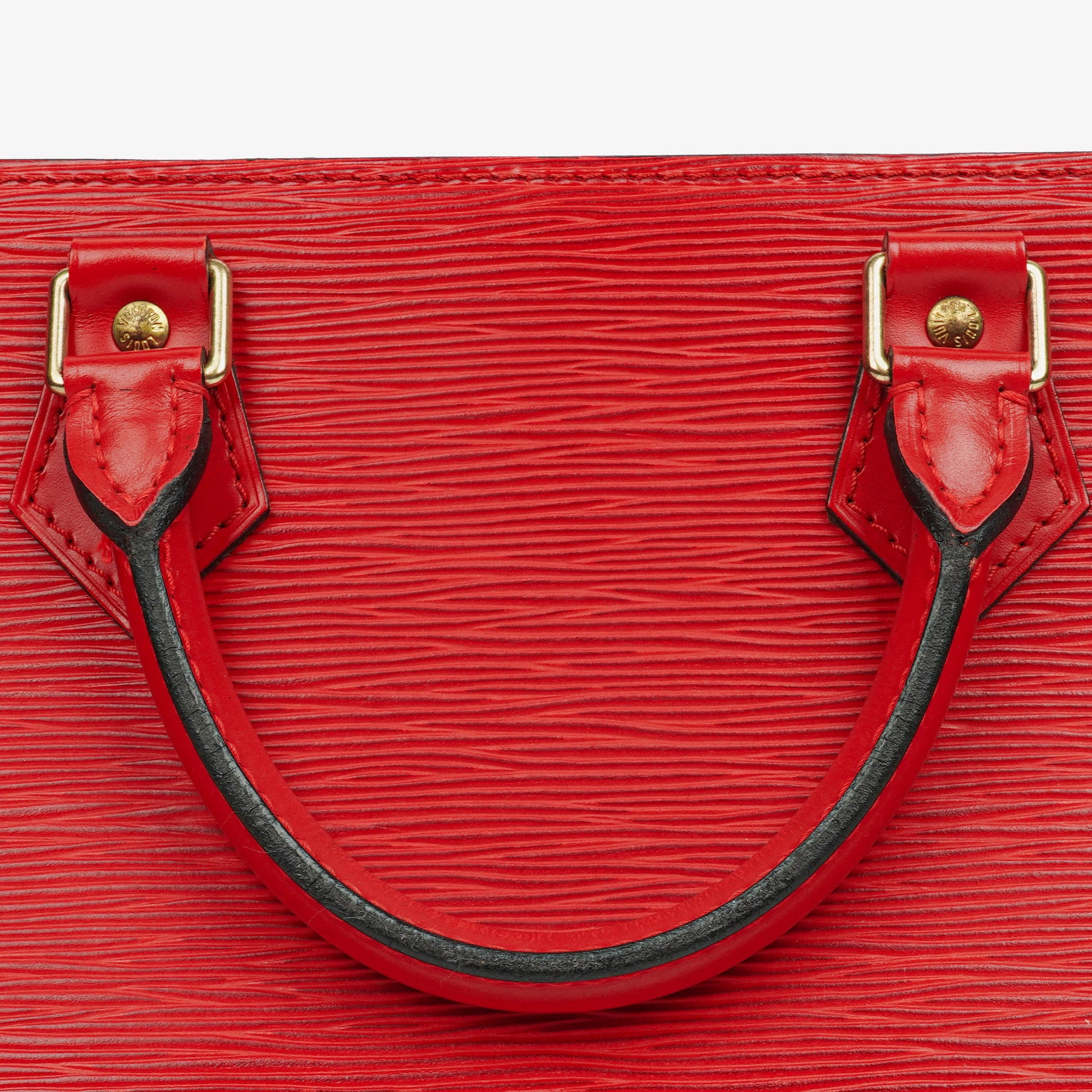 Louis Vuitton Sac Triangle Tasche aus rotem Epi-Leder