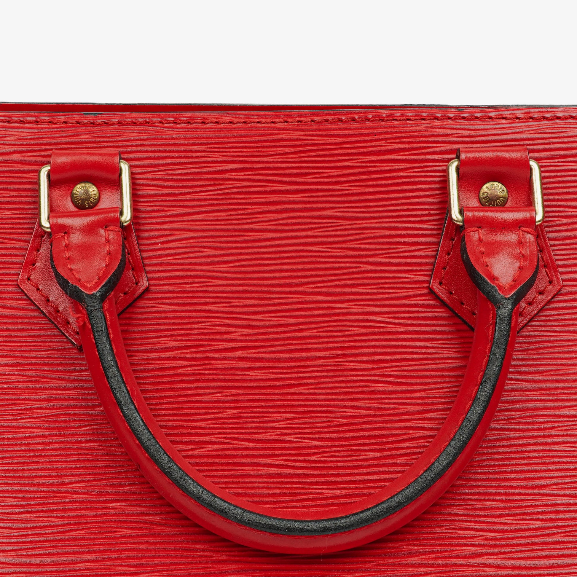 Louis Vuitton Sac Triangle Tasche aus rotem Epi-Leder