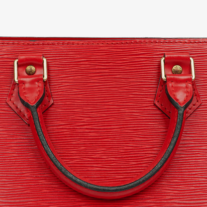 Louis Vuitton Sac Triangle Tasche aus rotem Epi-Leder