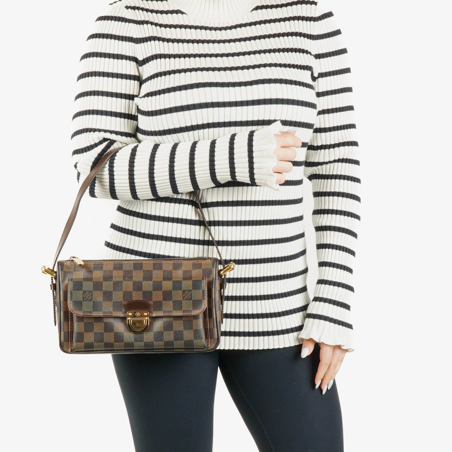 Louis Vuitton Ravello GM Schultertasche in Damier Ebene