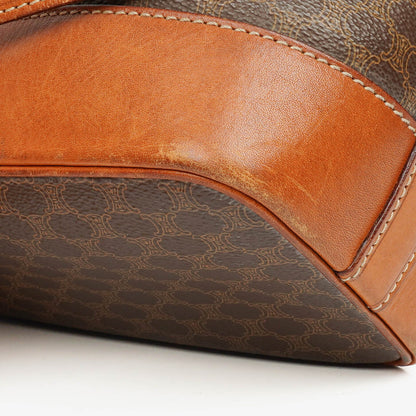 Celine Vintage Macadam Beuteltasche mit Kordelzug in Braun