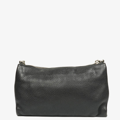 Prada Vitello Daino Crossbody-Tasche in Schwarz
