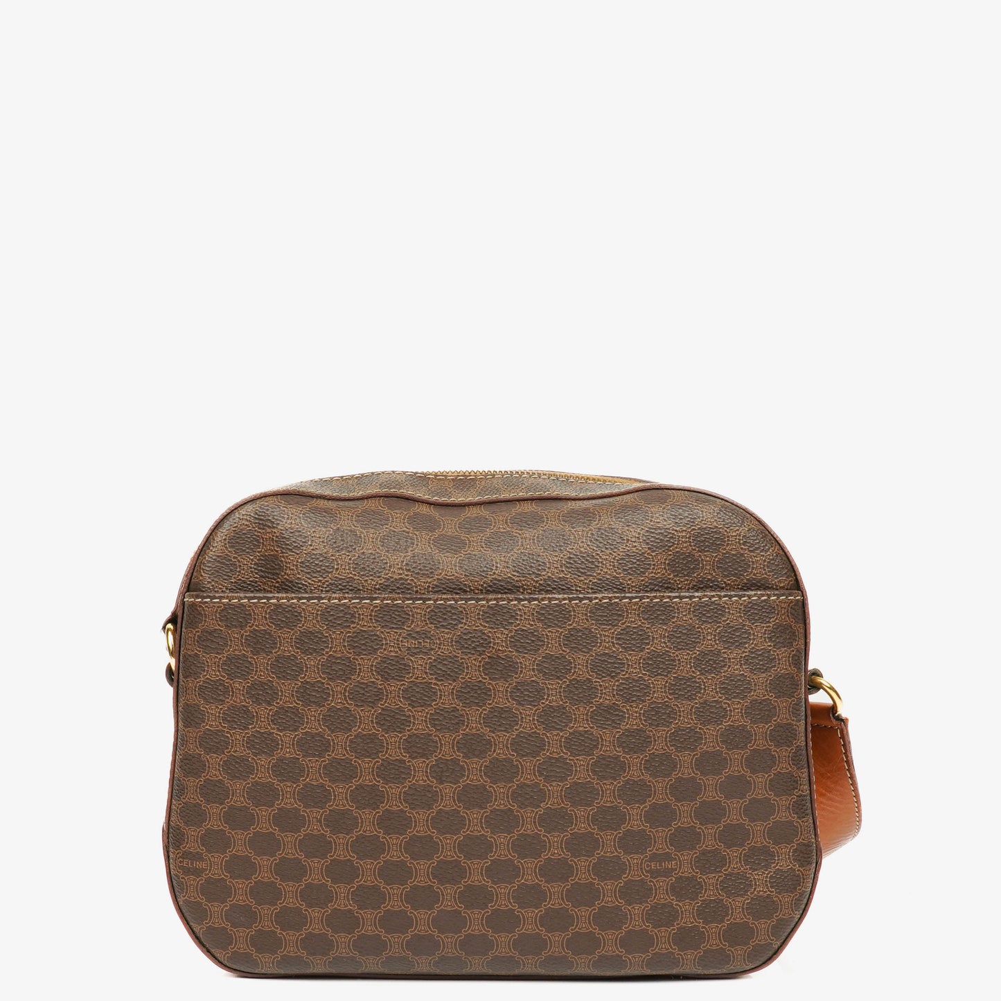 Celine Vintage Macadam Triomphe Umhängetasche in Braun