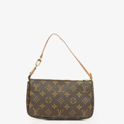 Louis Vuitton Pochette Accessoires Clutch-Handtasche aus Monogram Canvas