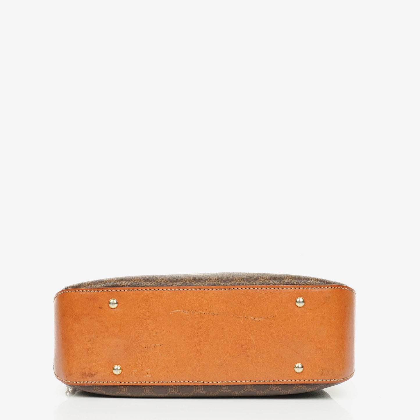 Celine Vintage Macadam Triomphe Umhängetasche in Braun