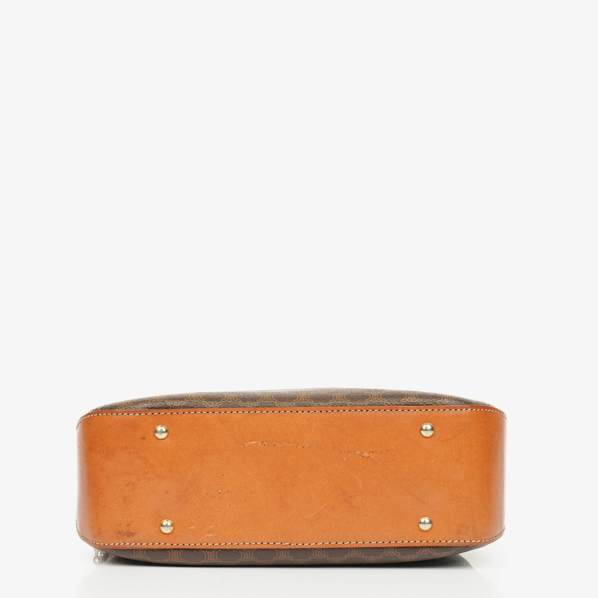 Celine Vintage Macadam Triomphe Umhängetasche in Braun