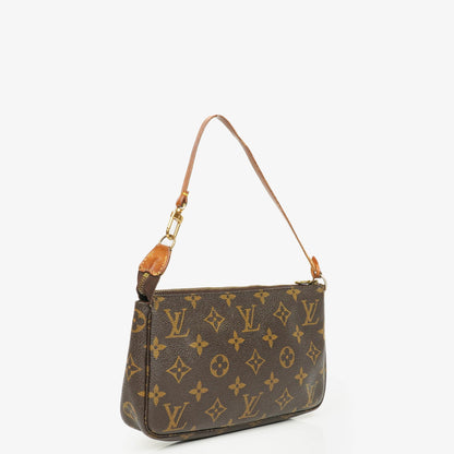 Louis Vuitton Pochette Accessoires Clutch-Handtasche aus Monogram Canvas