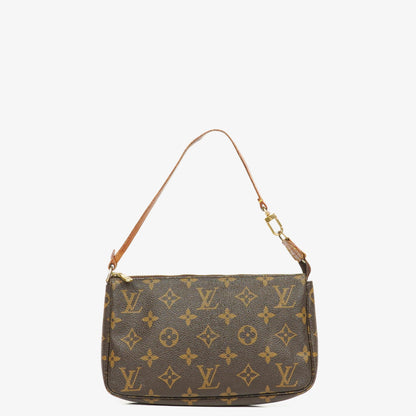 Louis Vuitton Pochette Accessoires Clutch-Handtasche aus Monogram Canvas