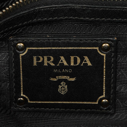 Prada Tessuto Gaufre Tasche aus schwarzem Nylon