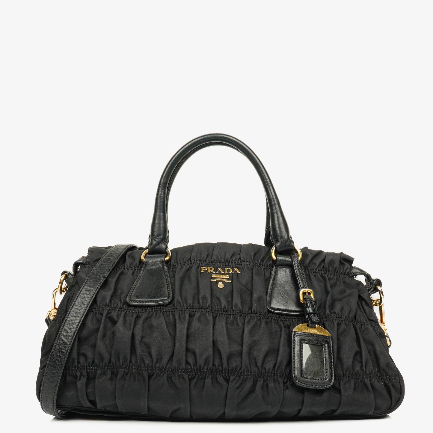 Prada Tessuto Gaufre Tasche aus schwarzem Nylon