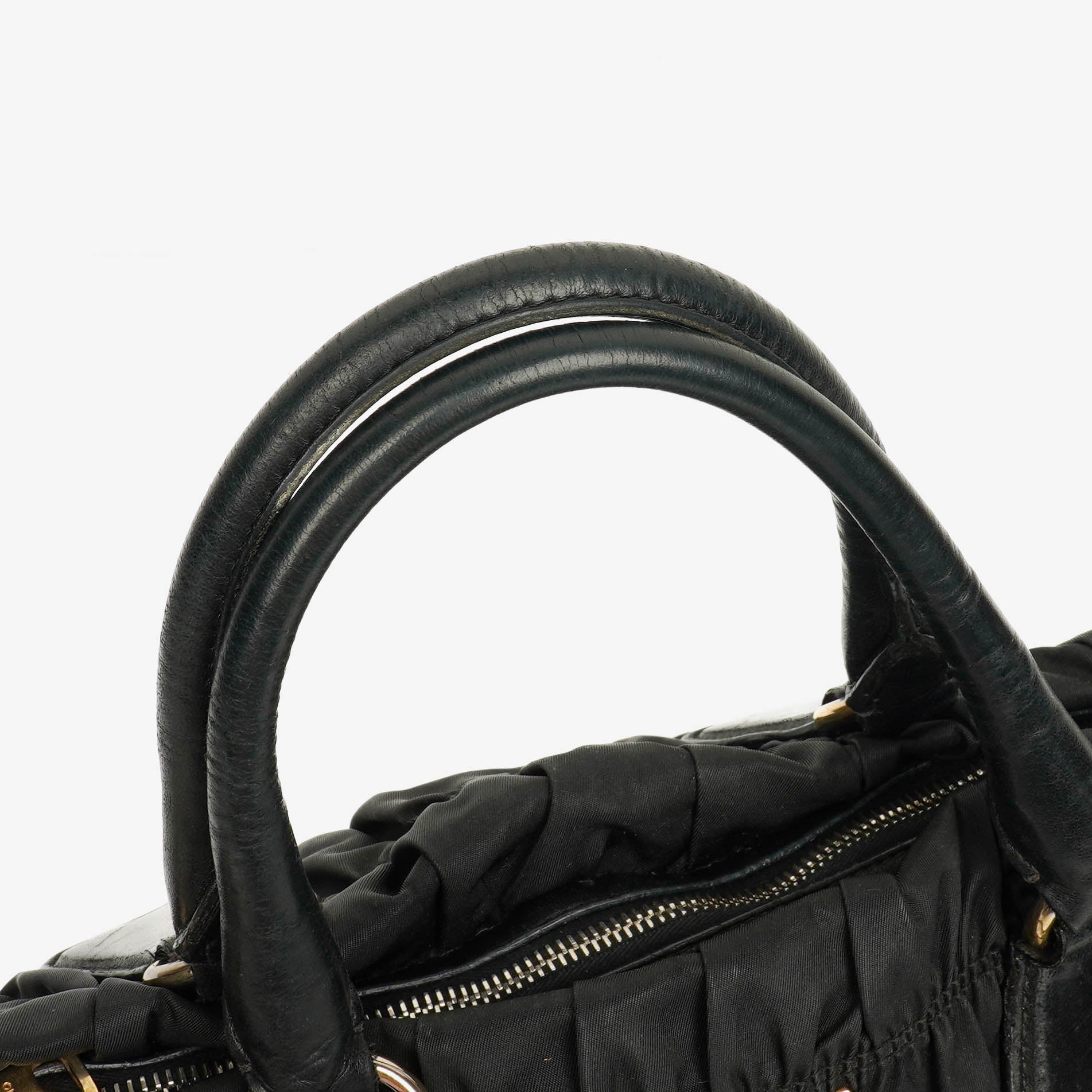 Prada Tessuto Gaufre Tasche aus schwarzem Nylon