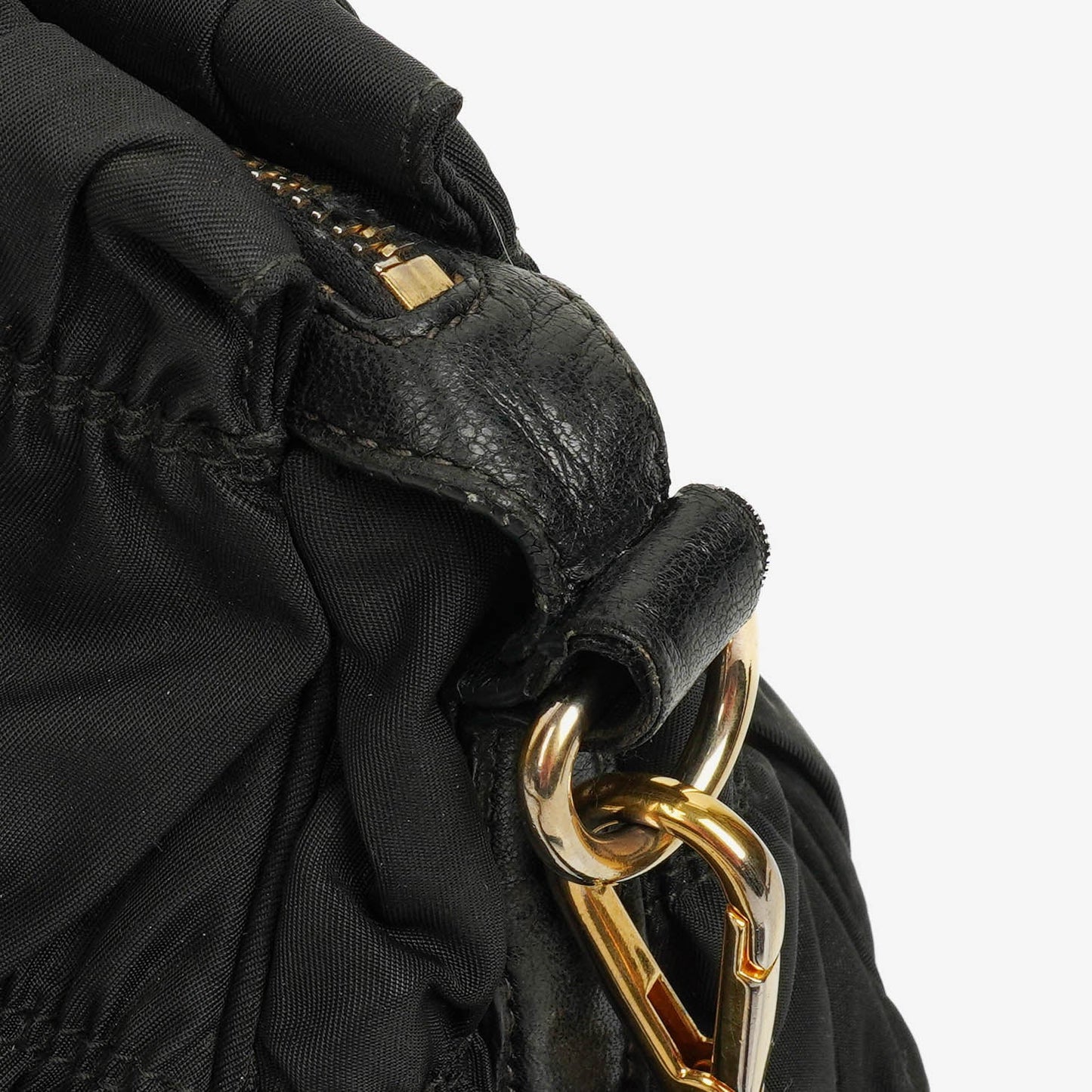 Prada Tessuto Gaufre Tasche aus schwarzem Nylon
