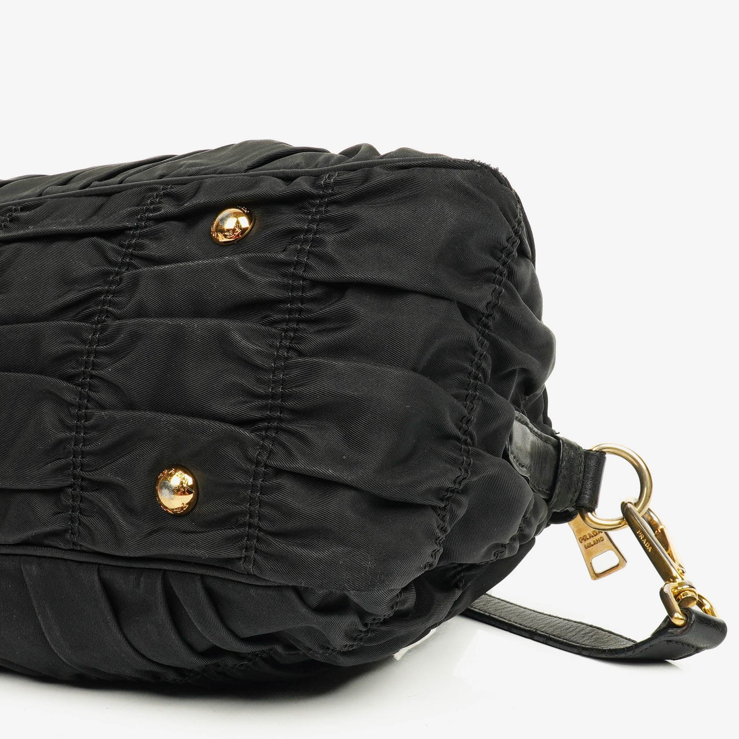 Prada Tessuto Gaufre Tasche aus schwarzem Nylon
